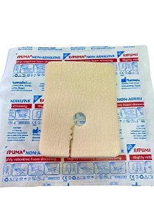 Curativo Espuma Absorvente P/ Traqueostomia 6,5 X 6,5cm Unidade - Pharmaplast