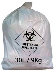 Saco De Lixo Infectante Hospitalar 30 Litros Pct C/100 Unidades - Rava