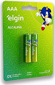 Pilha Alcalina AAA Caixa C/2Unidades - Elgin