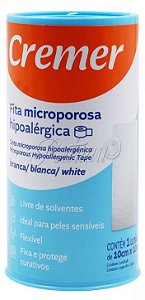 Fita Microporosa Branca Hipoalérgica 10cm X 10M - Cremer