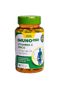 Suplemento Imuno Pauher Vitamina C + Zinco 30 Cápsulas - Ortho Pauher