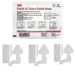 Kit C/3 Curativos Fixador de Tubos e Sondas Nasais - 3M