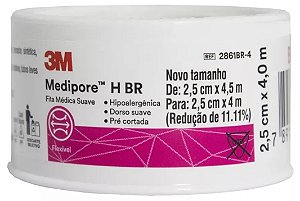 Fita Médica Suave Medipore 2,5cm x 4M Unidade - 3M