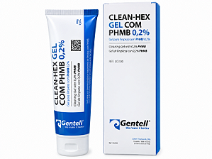 Curativo Gel Para Limpeza de Feridas Com PHMB 0,2% 100gr Clean-Hex - Gentell