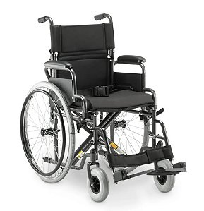 Cadeira de Rodas Aço Dobrável até 120Kg Assento 46cm D400 - Dellamed