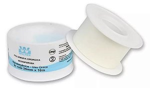 Fita Micropore Branca 25mm x 10m Unidade - Wiltex