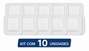 Kit C/10 Curativos Com Almofada Absorvente 5cm x 7,2cm - Skinupper