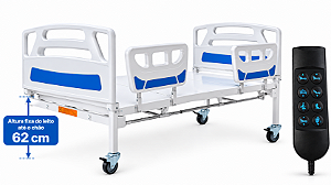 Cama Hospitalar Fowler Motorizada Até 5 Posições Altura Fixa S-8834-M - Salutem