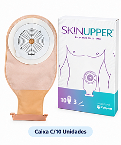 Caixa C/10 Bolsas de Colostomia Opaca Recortável 19/64mm - Skinupper