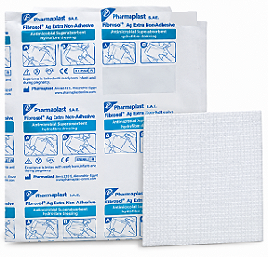 Curativo Fibrosol Ag Extra (Dupla Camada) 10cm x 10cm Hidrofibra Com Prata Unidade - Pharmaplast