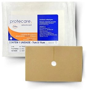Curativo Espuma Absorvente 7cm x 11cm Para Traqueostomia (Protcare) Unidade - Cremer