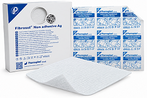 Curativo Fibrosol Ag Non Adhesive 10cm x 10cm Hidrofibra Com Prata Unidade - Pharmaplast