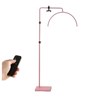 Lumiária Rosa Com Led Lunar P/Estética Com Controle Remoto LL01RO - Best Pro