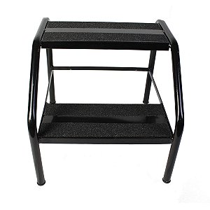 Escadinha 2 Degraus Preta Para Maca EC01PR - Best Pro