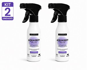 Kit C/2 Aquasept Plus Solução Polihexanida PHMB Spray 100ml Cada - Walkmed