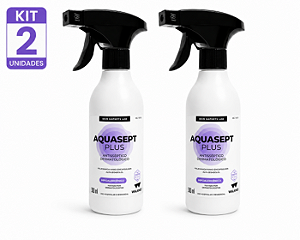 Kit C/2 Aquasept Plus Solução Polihexanida PHMB Spray 300ml Cada - Walkmed