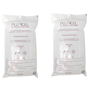 Kit C/2 Bag 5kg de Gel Condutor para Ultrassom Incolor - Plurigel