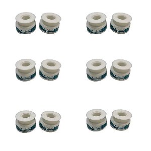 Kit C/12 Fitas Microporosas Branca 12,5mm x 10 Metros - Vital