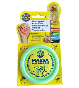Massa Exercício De Silicone Reabilitação De Mãos (Verde) Moderada Forte - Ortho Pauher