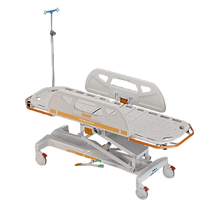 Carro Maca MT 410 Com Suporte de Soro - Meta Hospitalar