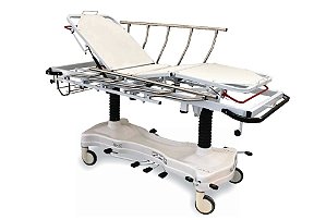 Maca Hospitalar Fowler Elevação Hidráulica (Leito Radio Transparente) RC 325 Com Colchão - RC Móveis