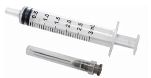 Caixa C/100 Unidades de Seringa 3ml Luer Slip (Liso) Com Agulha 25 x 0,70 - Medix