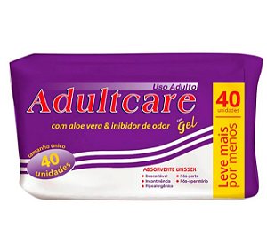Absorvente Geriátrico Tamanho Único Pacote C/40 Unidades - Adultcare