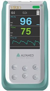 Oxímetro VIRTO (Com Bateria Recarregável) Com Sensor Neonatal - Alfamed