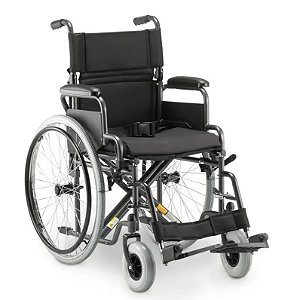 Cadeira de Rodas Aço Dobrável até 120Kg Assento 48cm D400 - Dellamed