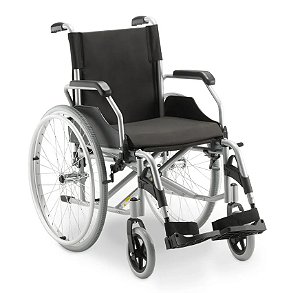 Cadeira de Rodas em Alumínio Dobrável até 120 Kg Assento 44cm D600 - Dellamed