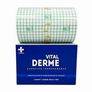 Curativo Filme Transparente Rolo 10cm x 10 metros - Vital Derme