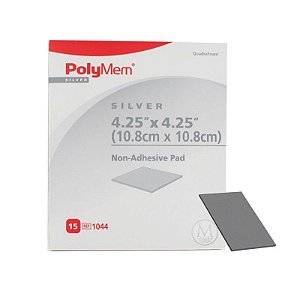 Curativo PolyMem 10.8cm x 10.8cm Com Prata Ref.1044