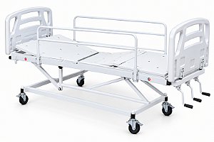 Cama Fowler 3 Manivelas Com Elevação de Altura S-8800-B - Salutem