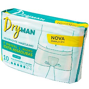 Absorvente Masculino Dryman C/10 Unidades