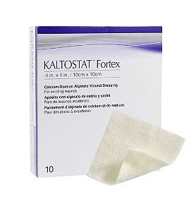 Curativo Alginato de Cálcio e Sódio Kaltostat Fortex 10 x 10cm Unidade - Convatec