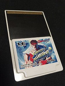 Jogo PC Engine Street Fighter II HuCard Japonês - Capcom