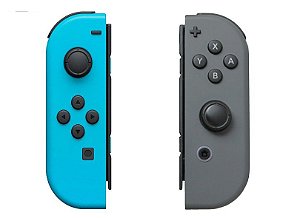 Controle Joy Con Nintendo Switch Par Azul / Cinza - Nintendo