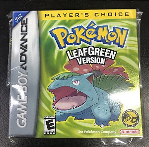 Jogo Nintendo Game Boy Advance Pokemon LeafGreen Version - na caixa