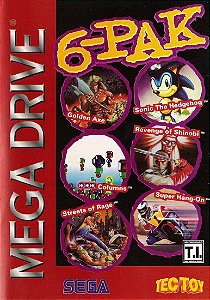 Jogo Mega Drive 6-Pak com caixa - Sega