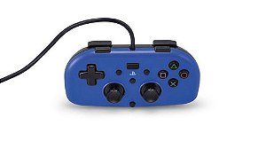 Controle PS4 Hori Wired Mini Gamepad Azul - Hori
