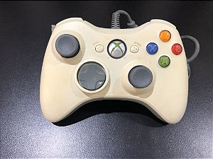Controle Xbox 360 com fio Branco - Microsoft