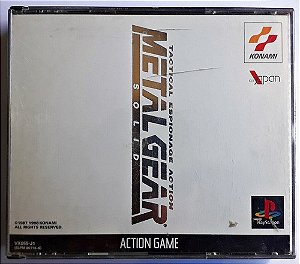 Jogo PS1 Metal Gear Solid (JAPONÊS) (SLPM 86114-6) - Konami
