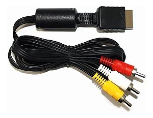 Cabo AV PS2 PS3 Audio e Video RCA para Playstation 2 e 3 - Sony