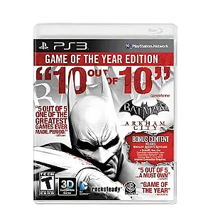 Jogo PS3 Batman Arkham City: Game Of The Year Edition - Warner Bros Games