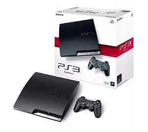 Console Playstation 3 Slim - 160GB - Desbloqueado HEN - Com Caixa - Sony
