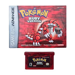 Jogo Game Boy Advance Pokemon Ruby Version + Manual - Nintendo