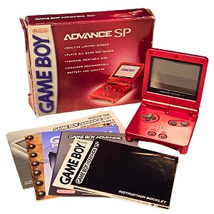 Console Game Boy Advance SP - Flame- AGS 001 | Na Caixa - Nintendo