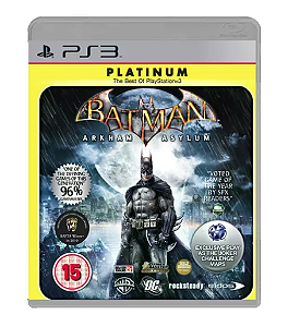 Jogo PS3 Batman Arkham Asylum - GOTY - Platinum - WB Games