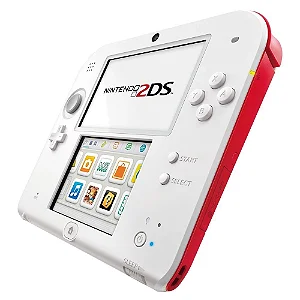 Console Nintendo 2DS Branco / Vermelho (Edição Super Mario Bros.2) - Destravado / Desbloqueado - 128GB - Nintendo