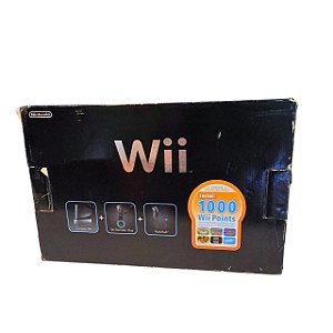 Console Nintendo Wii - Preto | Na Caixa - Desbloqueado / Destravado - Nintendo